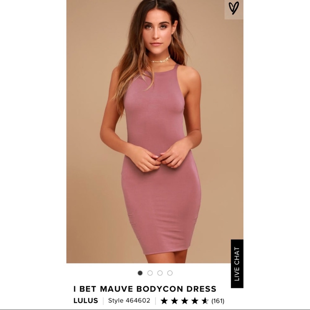 Lulu’s Mauve Bodycon Dress